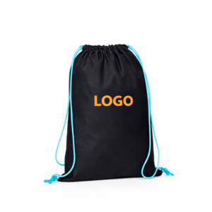 Büzgülü Ham Bez Çanta (Siyah)